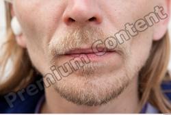 Mouth Man White Casual Average Bearded